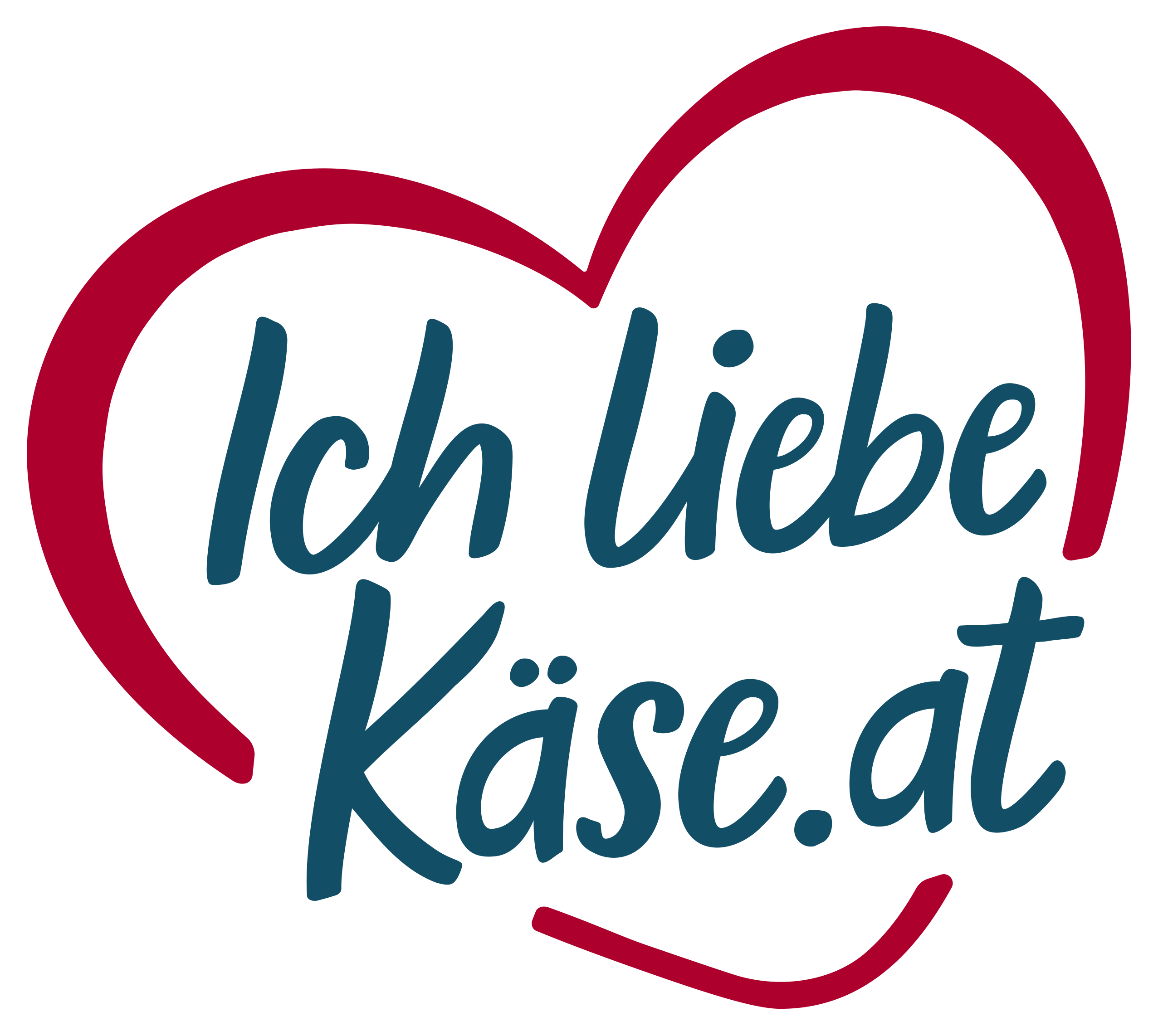 Ich liebe Käse-Logo mit Weihnachtsmütze